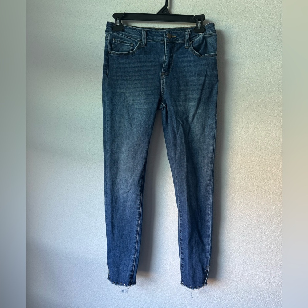 Velvet Heart Denim Studded Raw Hem Jeans Women’s Size 29